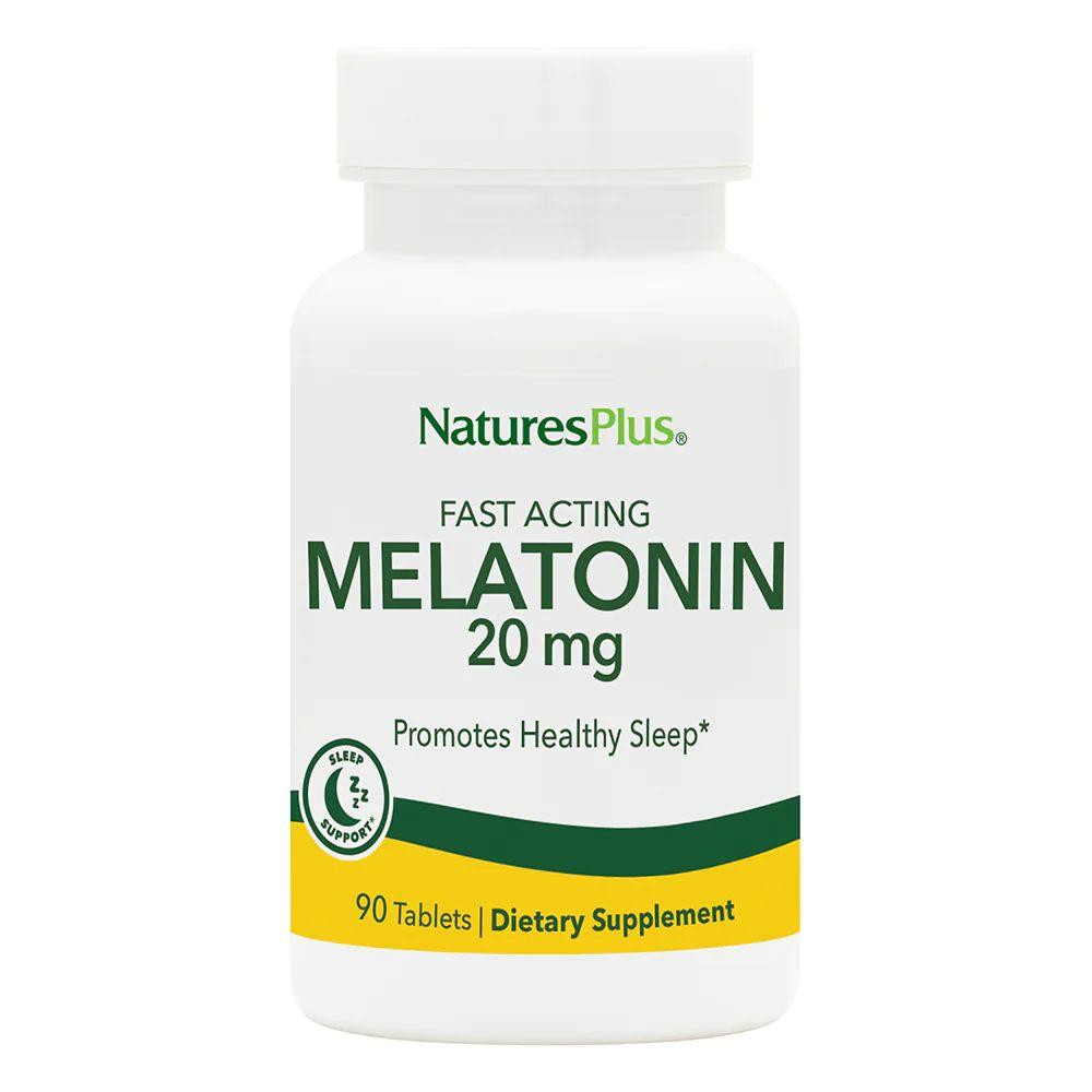 Nature's Plus Fast Acting Melatonin 20 mg, 90 таблеток - зображення 1