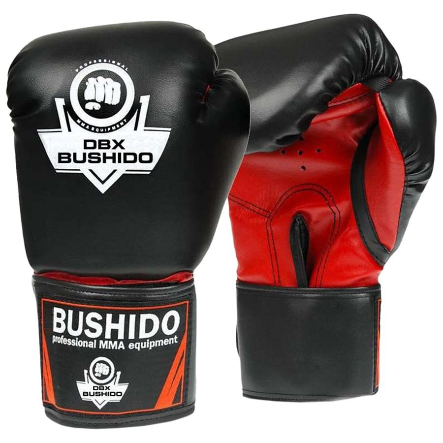 DBX Bushido Боксерські рукавиці ARB-407 16oz чорний/червоний (ARB-407-16oz) - зображення 1
