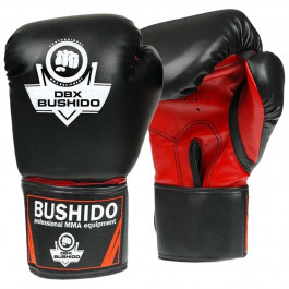 DBX Bushido Боксерські рукавиці ARB-407 16oz чорний/червоний (ARB-407-16oz)