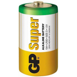 GP Batteries D bat Alkaline 2шт Super (13A-S2)