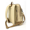 Alba Soboni Комплект із рюкзака та косметички з екошкіри бежевий  N23016-133671 - зображення 4