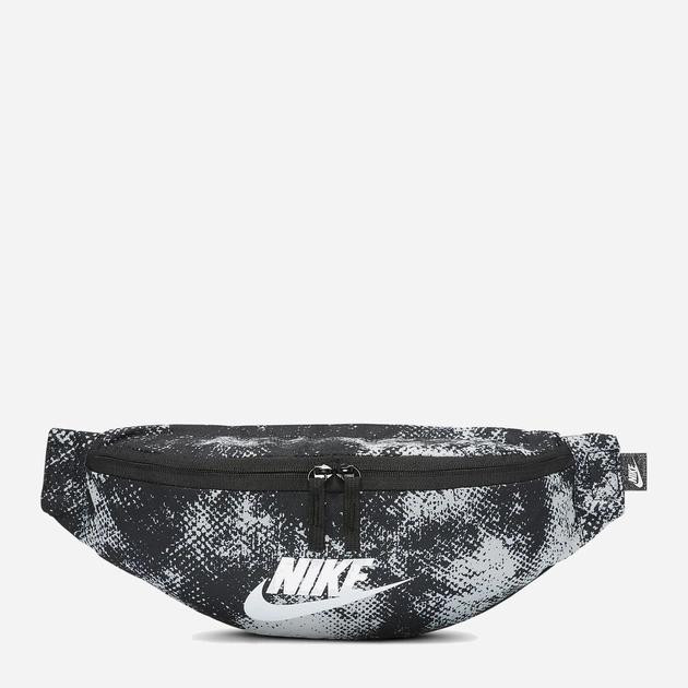 Nike Сумка бананка на пояс тканинна  HERITAGE S CROSSBODY FN0890-100 Біла/Чорна (0196974565673) - зображення 1