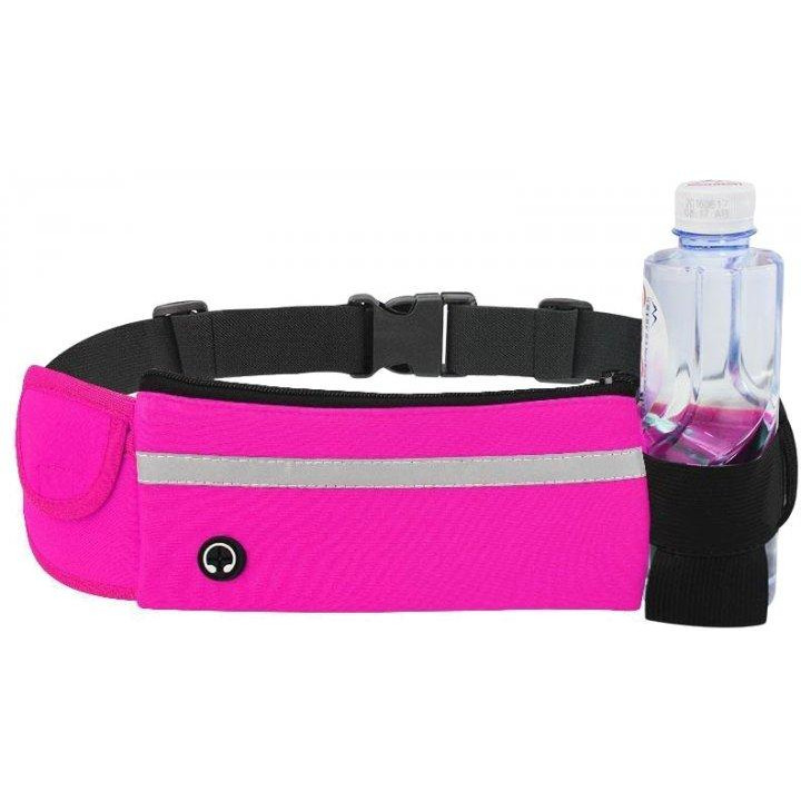 Xiamen Спортивна сумка для бігу на пояс  RanBag з кишенею на пляшку 20х10х2 см Рожевий (PH050307) - зображення 1