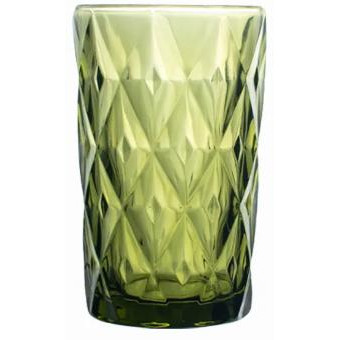 Helios Набір склянок для води  "Смарагд" 6 шт. 350 мл, кольорове скло (6441) - зображення 1