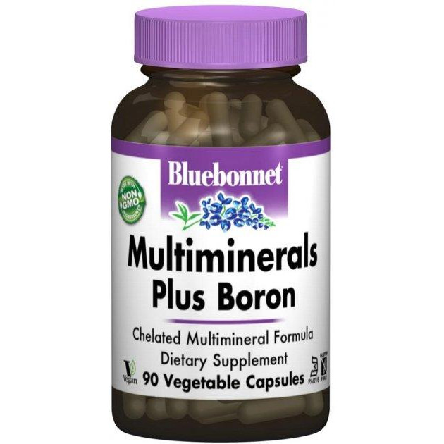 Bluebonnet Nutrition Мультимінерали + бор із залізом 90 гелевих капсул (743715002104) - зображення 1