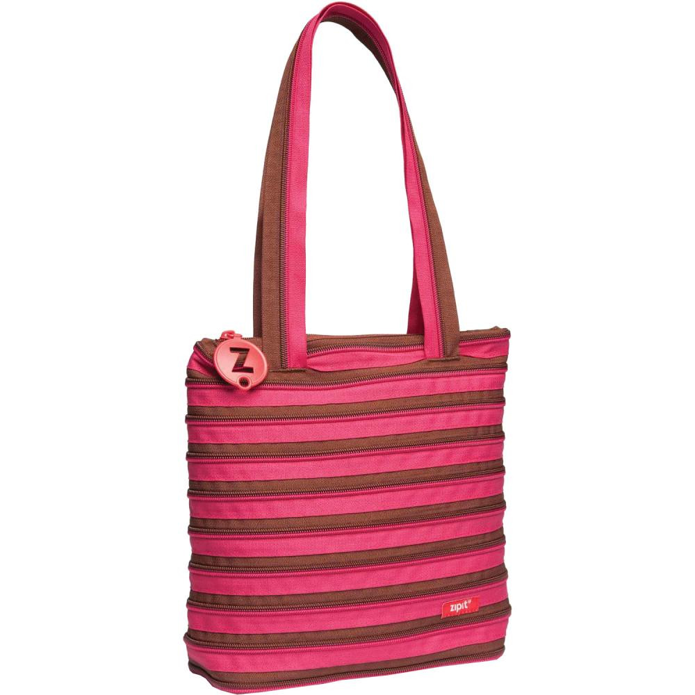 Zipit Сумка  Premium Tote/Beach, Fuchsia&Deep Brown (ZBN-1) - зображення 1