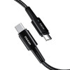 Essager Sunset Charging Data Cable Type-C to Type-C 100W 1m Black (EXCTT1-CG01) - зображення 1