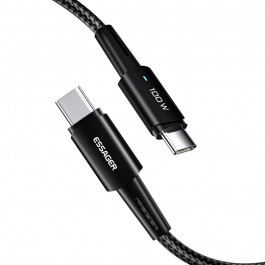 Essager Sunset Charging Data Cable Type-C to Type-C 100W 1m Black (EXCTT1-CG01)