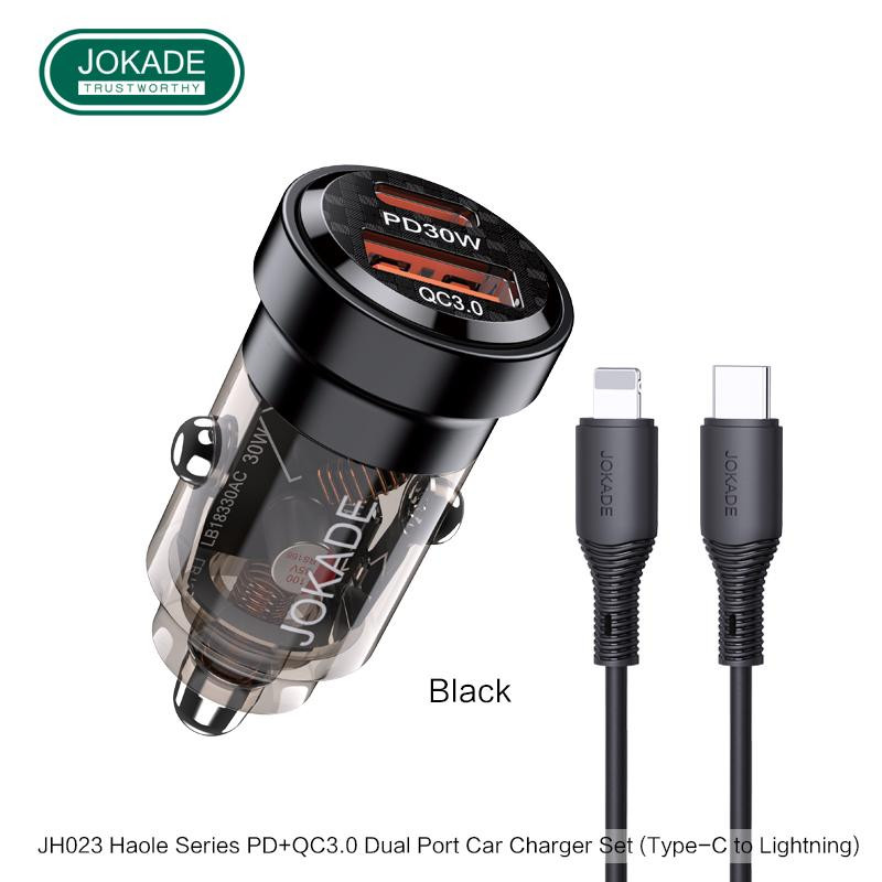 JOKADE JH023 USB+Type-C with cable Type-C to Type-C Black - зображення 1