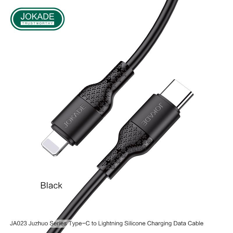JOKADE JA023 Type-C to Lightning 1 m Black 2,4А PD20W - зображення 1