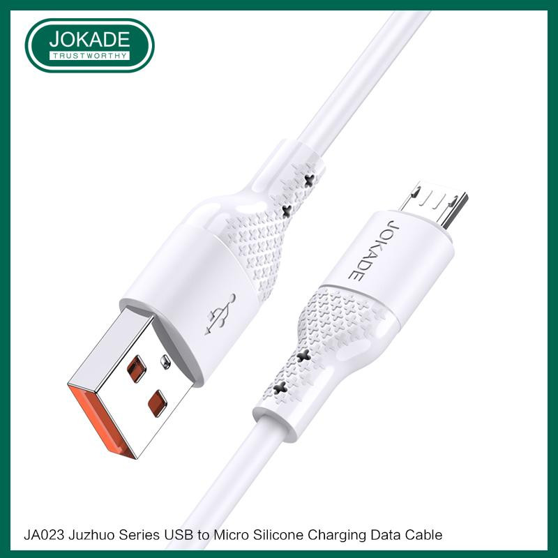 JOKADE JA023  micro USB 1m White 3А - зображення 1