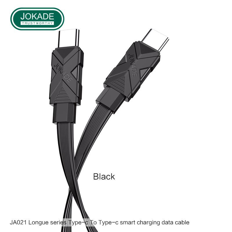 JOKADE JA021 Type-C to Type-C 1m Black 3A PD60W - зображення 1