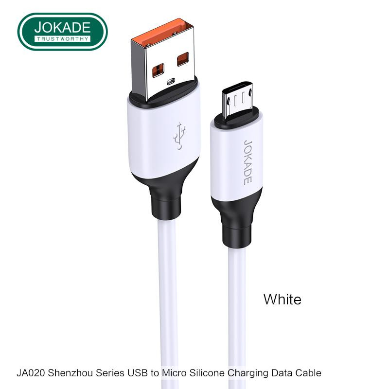 JOKADE JA020  micro USB 1m White 3А - зображення 1