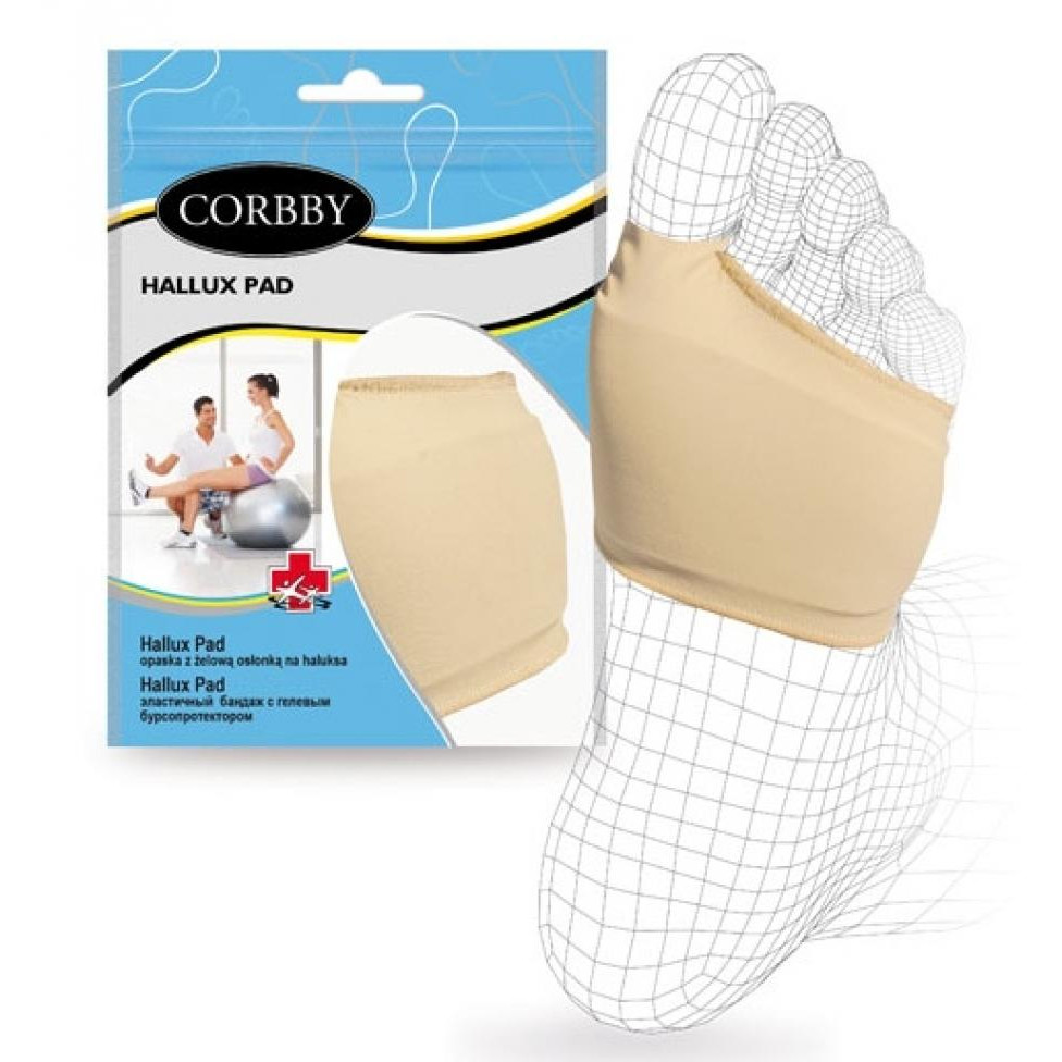 Corbby Бандаж з гелевим бурсопротектором HALLUX PAD р.S (1725C(S)) - зображення 1