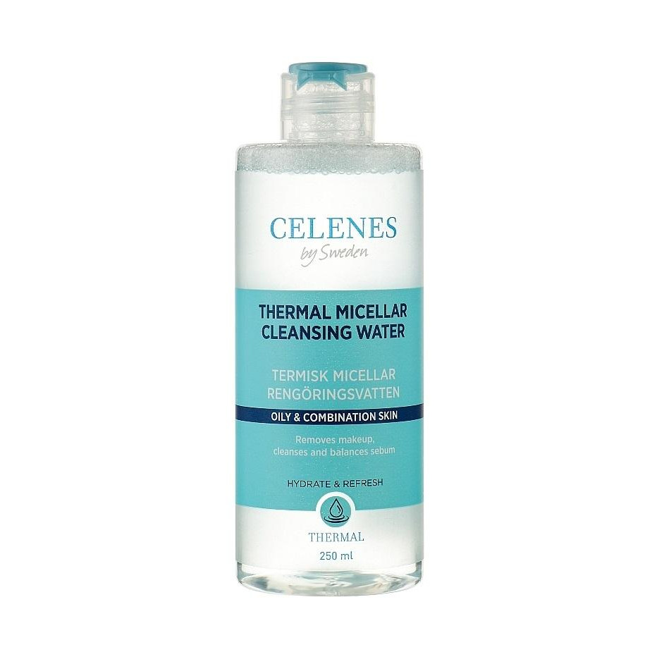 Celenes Міцелярна вода  Thermal Micellar Cleansing Water Термальна для жирної та комбінованої шкіри 250 мл ( - зображення 1
