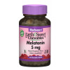 Bluebonnet Nutrition Мелатонін 5мг, Смак Малини, Earth Sweet Chewables, , 60 жувальних таблеток - зображення 1