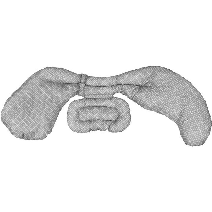 Chicco Подушка для вагітних  Boppy Total Body Поліестер Антиалергенна 165х57 см Сіра (79923.37) - зображення 1