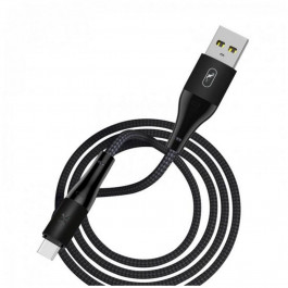 SkyDolphin S49T LED Aluminium Alloy USB to USB Type-C 1m Black (USB-000569)