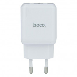 Hoco N6 Charmer dual port + USB Type-C White