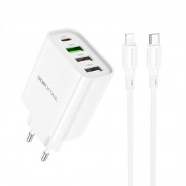 Borofone BA79A  PD20W QC3.0 18W/Type-C to Lightning cable (BA79ACLW)