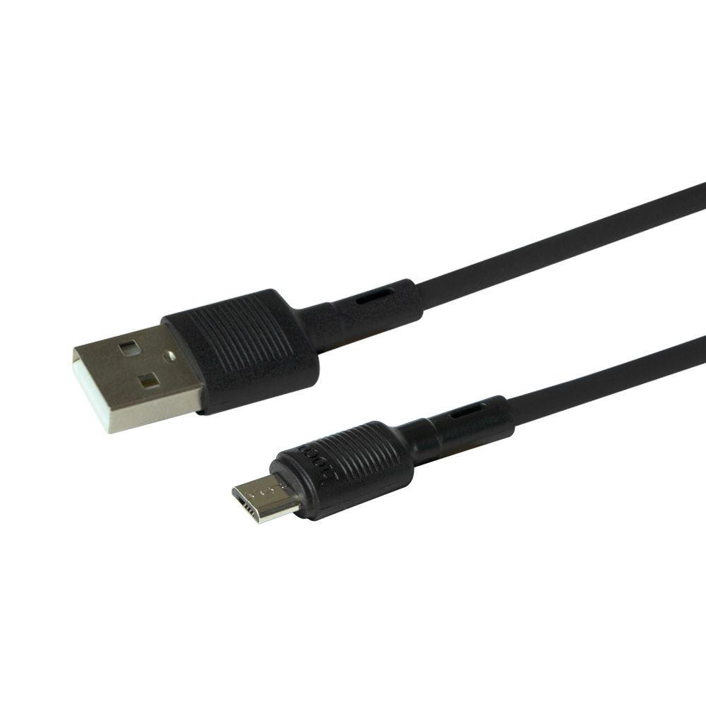 Hoco X83 Victory USB-A to Micro-USB 1m Black (6931474770882) - зображення 1