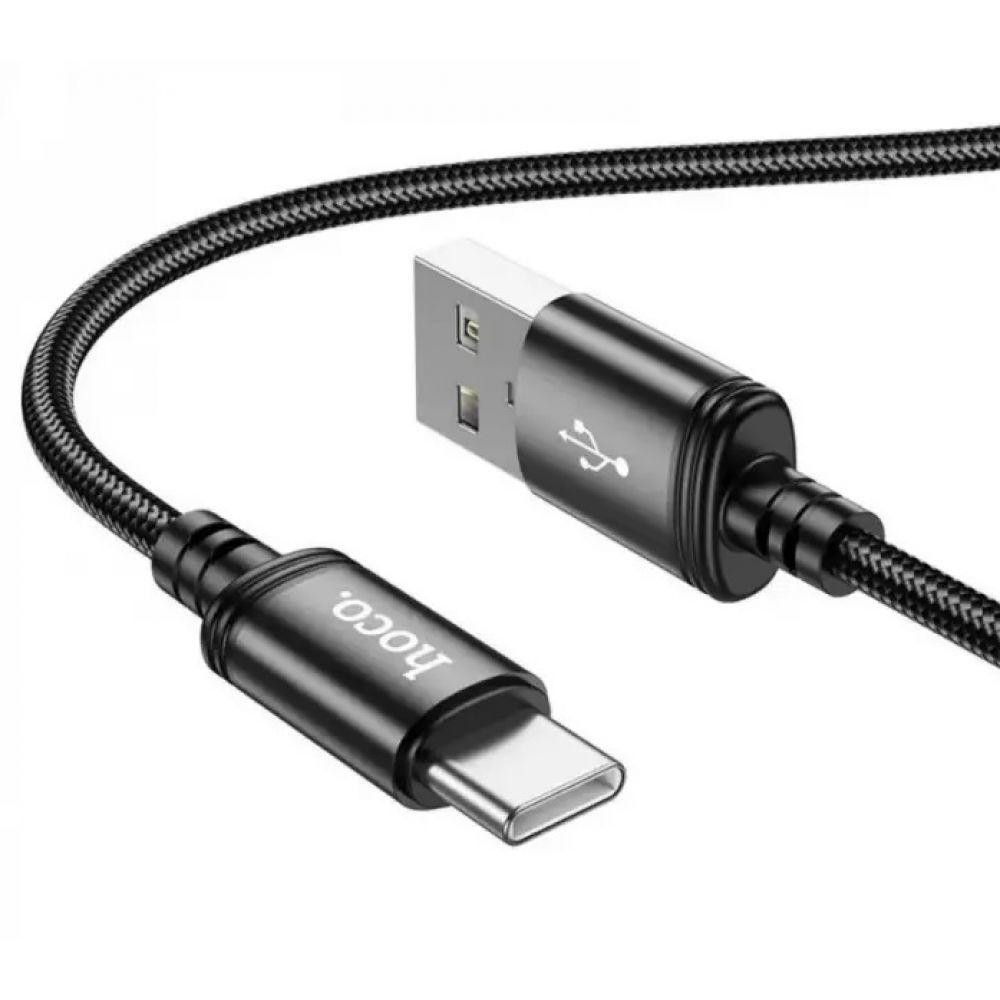 Hoco X89 Wind USB Type-A to USB Type-C 1m Black (6931474784360) - зображення 1