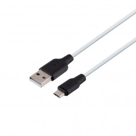 Hoco USB to MicroUSB X21 0.25m Black/White (6931474712394)