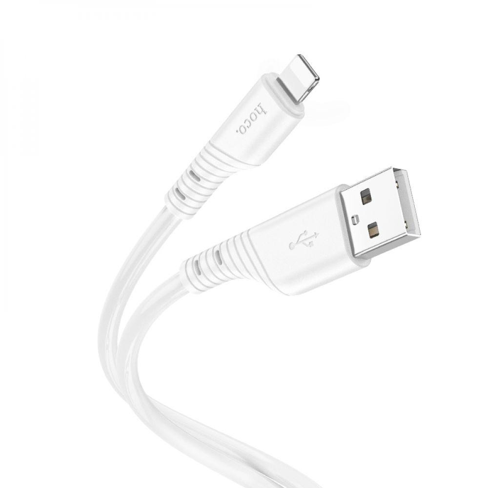 Hoco USB to Lightning X97 Crystal 20W 1m White (6931474799791) - зображення 1