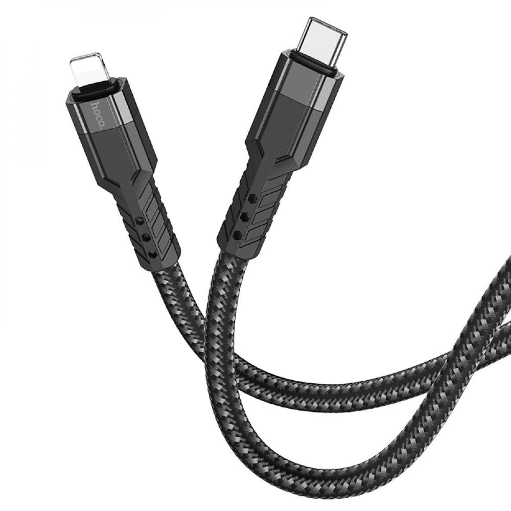 Hoco U110 USB Type-C to Lightning 20W 1.2m Black (6931474770547) - зображення 1