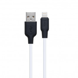 Hoco X21 Plus USB Type-A to Lightning 0.25m Black/White (6931474712349)