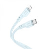 Hoco X97 Crystal Color USB Type-C to Lightning 20W 1m Light Blue (6931474799760) - зображення 1