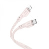 Hoco X97 Crystal Color USB Type-C to Lightning 20W 1m Light Pink (6931474799784) - зображення 1