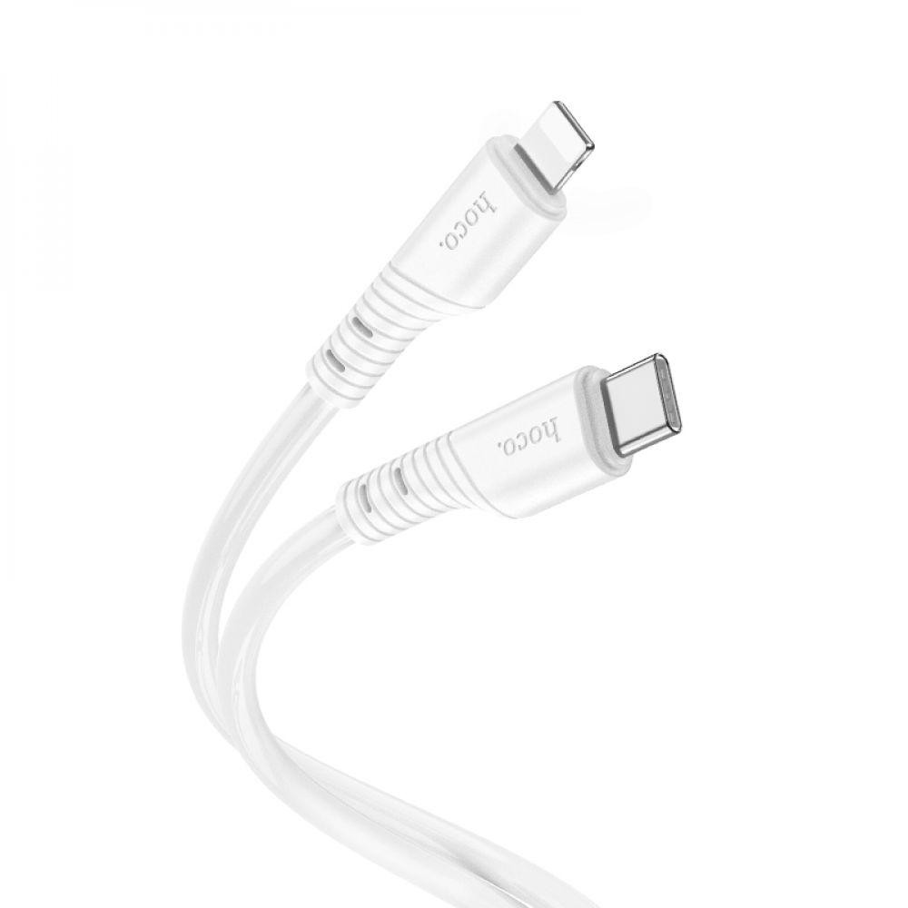 Hoco X97 Crystal Color USB Type-C to Lightning 20W 1m White (6931474799753) - зображення 1