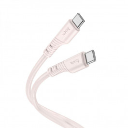 Hoco X97 Crystal Color USB Type-C to USB Type-C 60W 1m Light Pink (6931474799944)