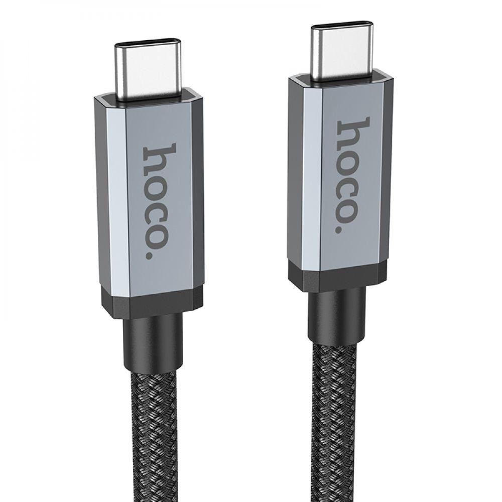 Hoco US06 USB 3.2 Type-C to Type-C 2m Black (6931474777393) - зображення 1