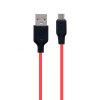 Hoco X21 Plus USB-A to Micro-USB 1м Black/Red (6931474711878) - зображення 1