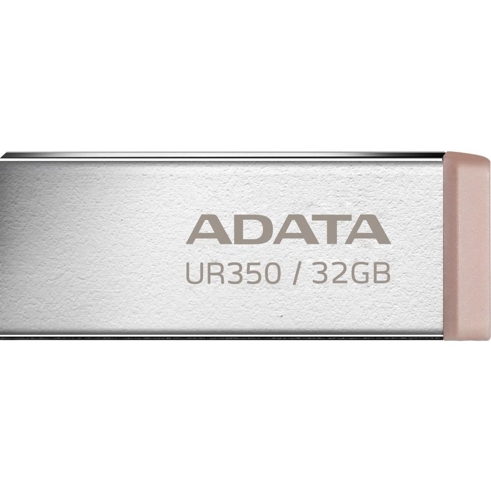 ADATA 32 GB UR350 USB 3.2 Silver/Brown (UR350-32G-RSR/BG) - зображення 1