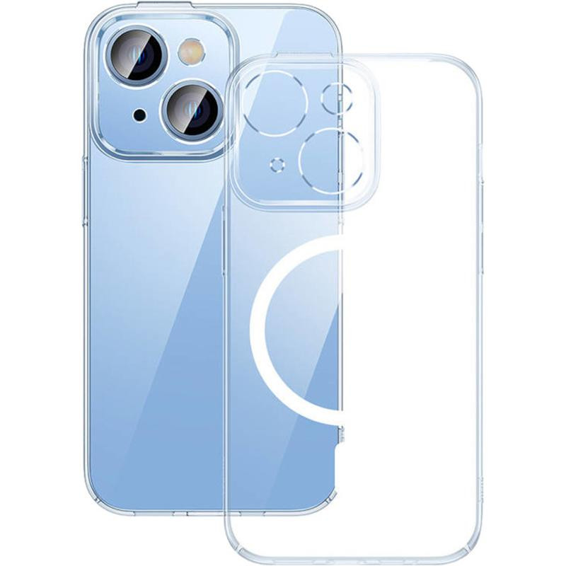Baseus Crystal Series Magnetic Glass Case iPhone 14 Plus Transparent (ARJC010002) - зображення 1