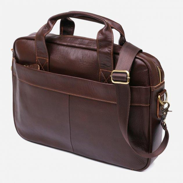 Vintage Мужская сумка кожаная  leather-20681 Коричневая - зображення 1