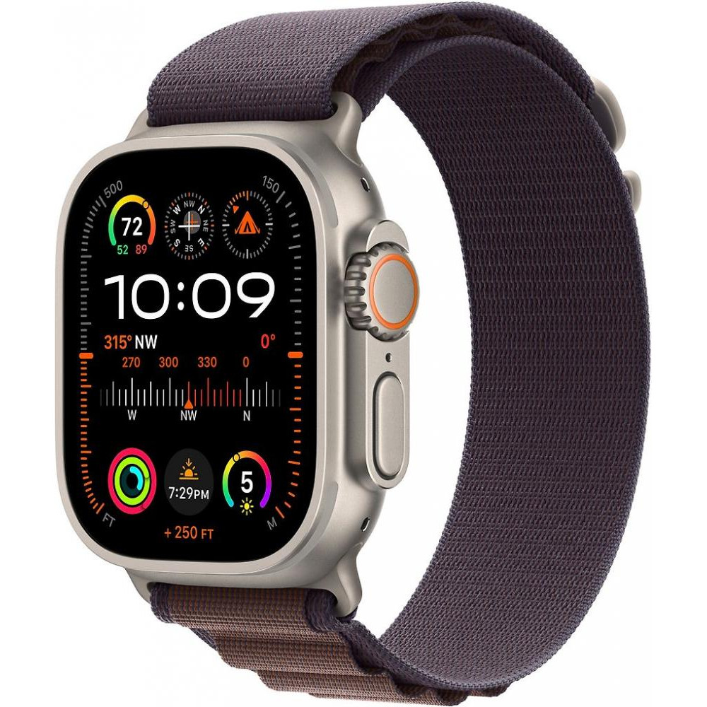 Apple Watch Ultra 2 GPS + Cellular 49mm Titanium Case with Indigo Alpine Loop - Small (MRER3) - зображення 1