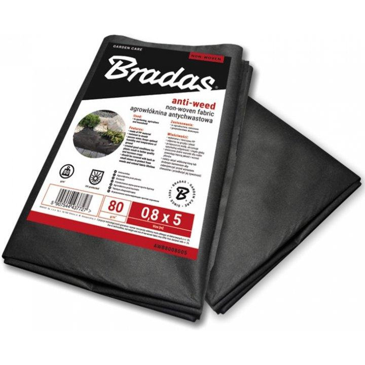 Bradas Агроволокно черное, 80 г/м2, 1,0 х 10 м, AWB8010010 - зображення 1