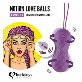Feelztoys Motion Love Balls Twisty с пультом ДУ, 7 режимов (SO3853)