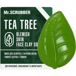 Mr. Scrubber Мыло для лица и тела  Blemish Skin Face Clay Soap Tea Tree с маслом чайного дерева 130 г (4820200232