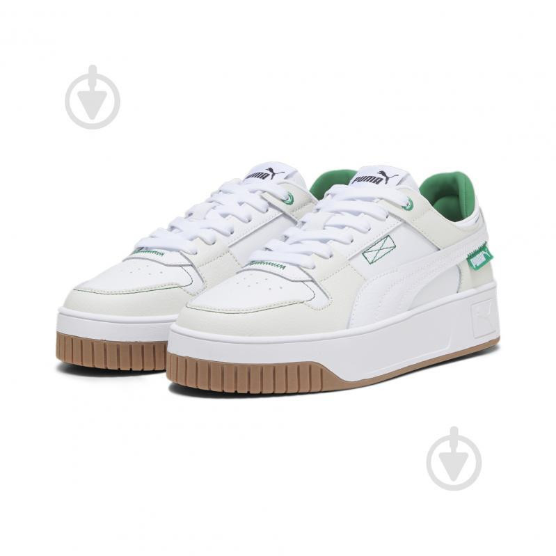 PUMA Жіночі кеди низькі  Carina Street Vtg 39233801 39 (6UK) 25 см  White- White-Vapor Gray (406545497138 - зображення 1