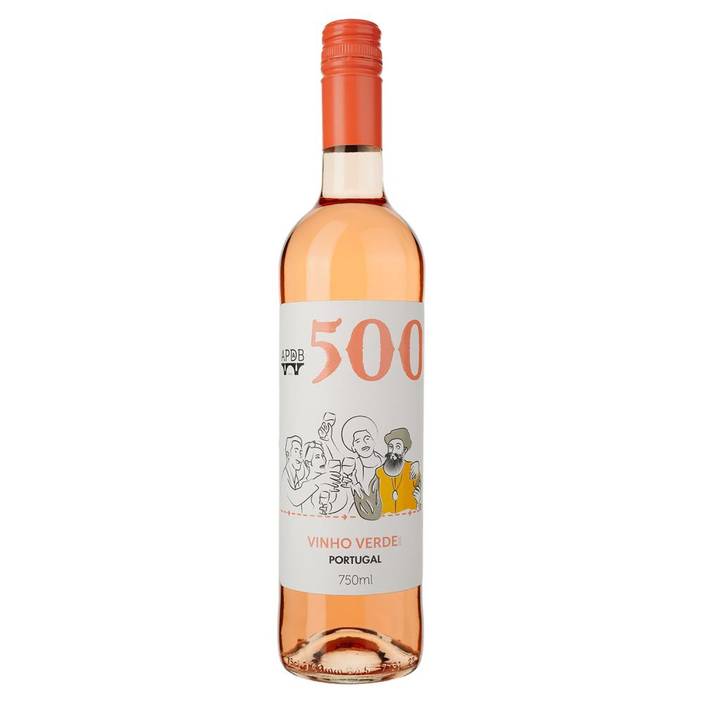 Les Grands Chais de France Вино 500 Vinho Verde рожеве напівсухе 0,75л 8,5% (5602281507589) - зображення 1