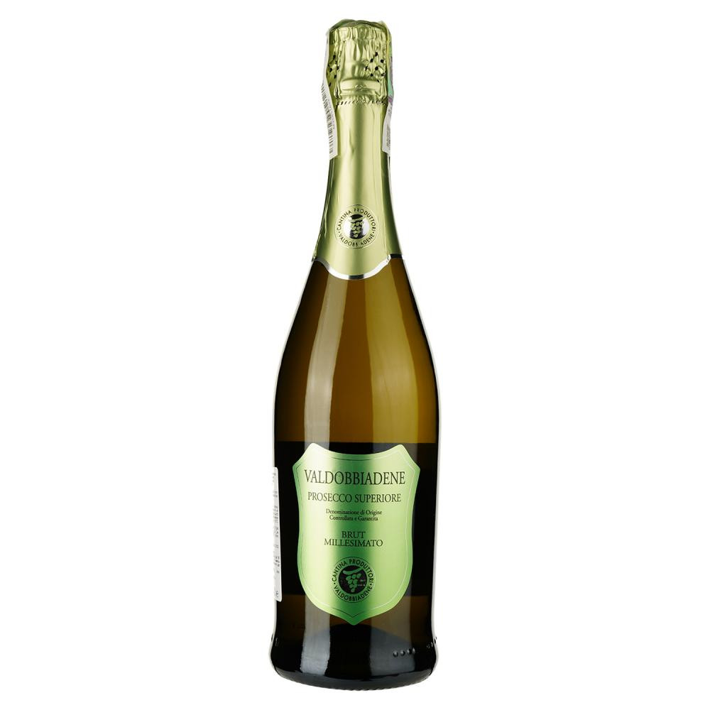 Val D'Oca Вино ігристе  Prosecco Superiore Brut, 0,75 л (8000037001355) - зображення 1