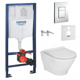 GROHE Rapid SL 38772001+Roca Gap Round Rimless A34H0N8000