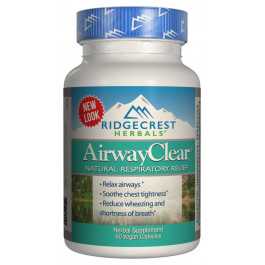 RidgeCrest Herbals Натуральный Респираторный Комплекс, AirwayClear, , 60 гелевых капсул (RCH1120)