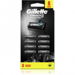 Gillette Mach3 Charcoal Змінні картриджі 8 кс