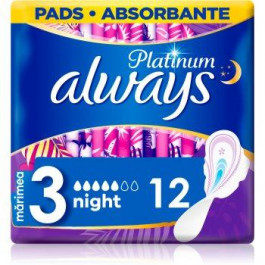   Always Platinum Night Size 3 прокладки гігієнічні нічна 12 кс